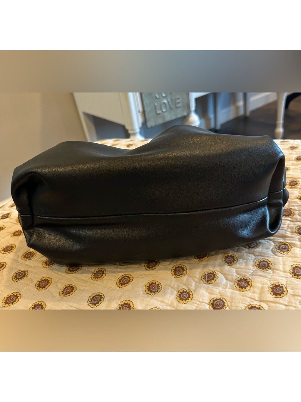 Prime Original Black Cloud Clutch Bag with Gold Chunky Chain Like New - Picture 4 of 6